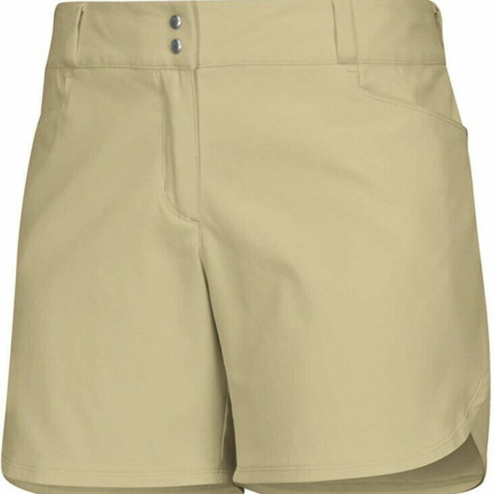14 ADIDAS DN4264 Womens Raw Gold Beige Essentials 5" Shorts Tennis Golf NWT $60